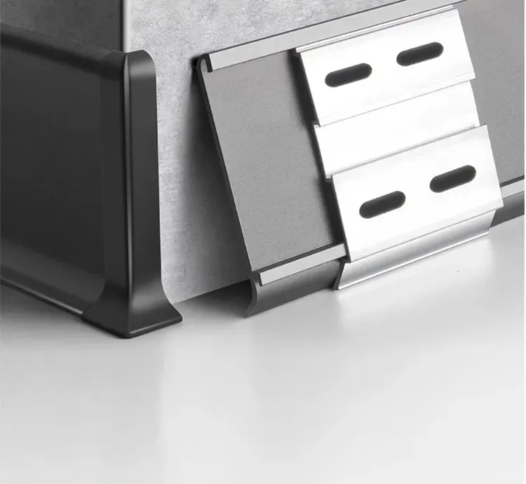 Skirting Clips Dark Grey 80mm